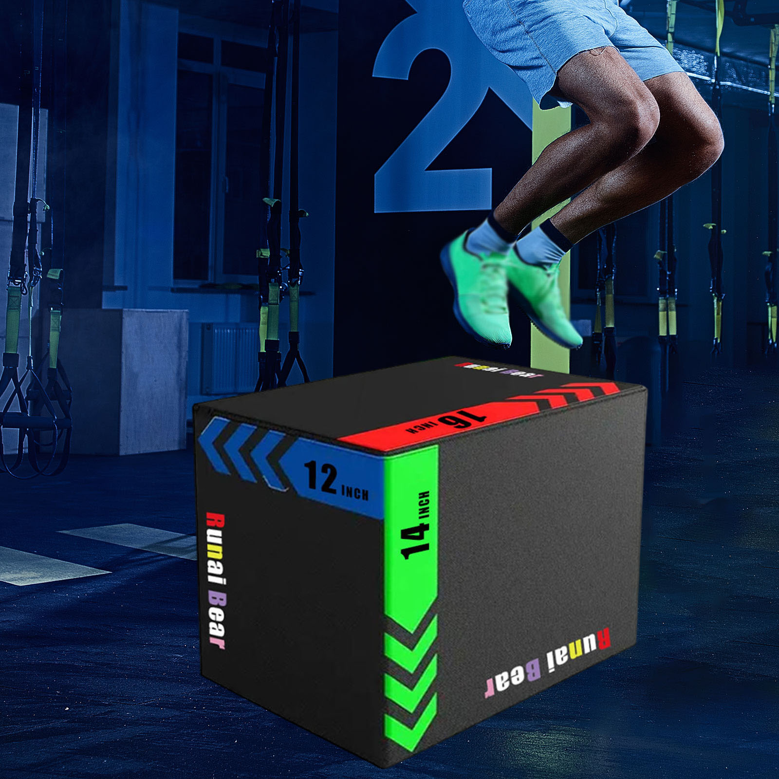 Box Jump Plyo - Plyo Jumping Egzersiz Kutusu Taşınabilir Step
