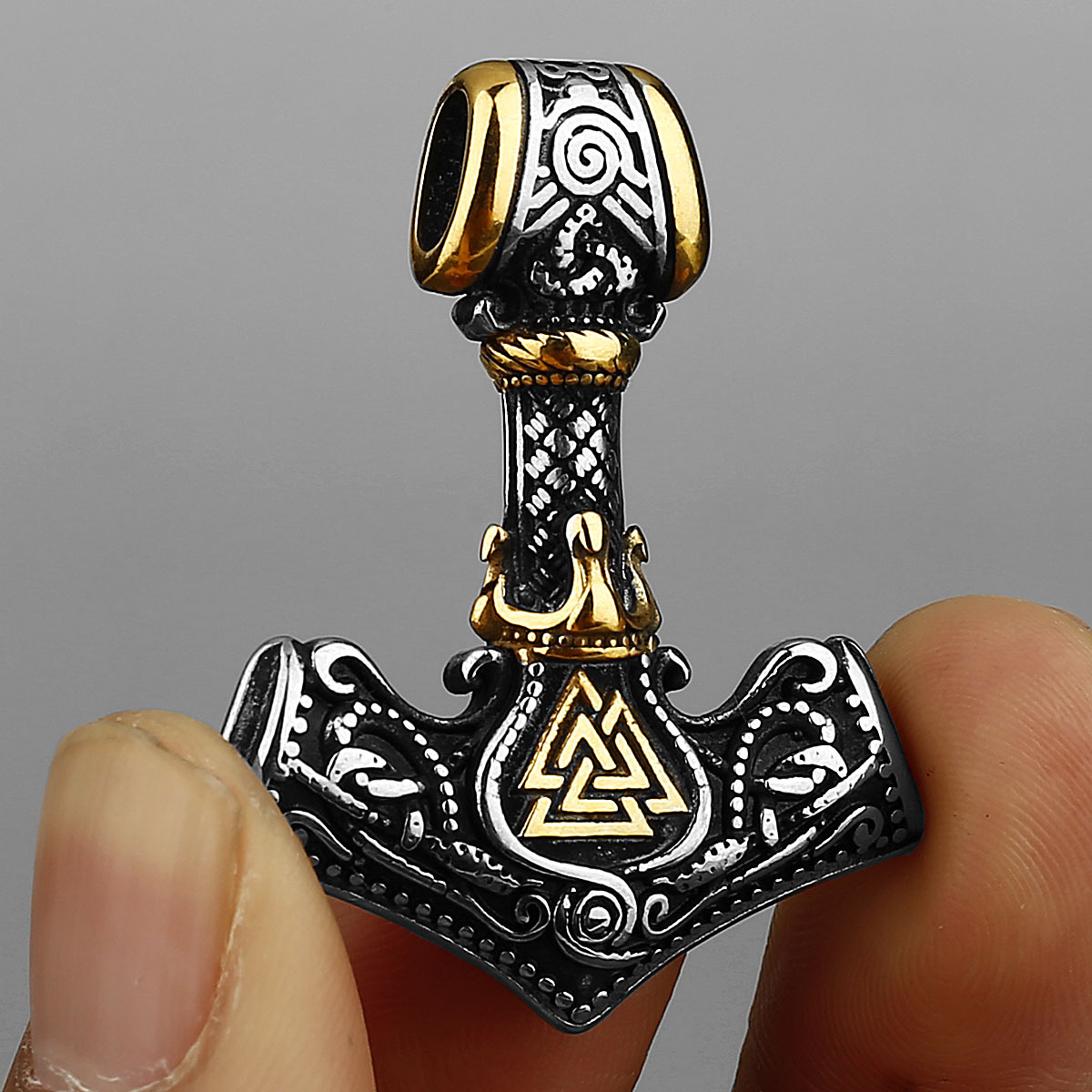 Battle Rope Anchor - 316L Paslanmaz Çelik Viking Rune Kolye